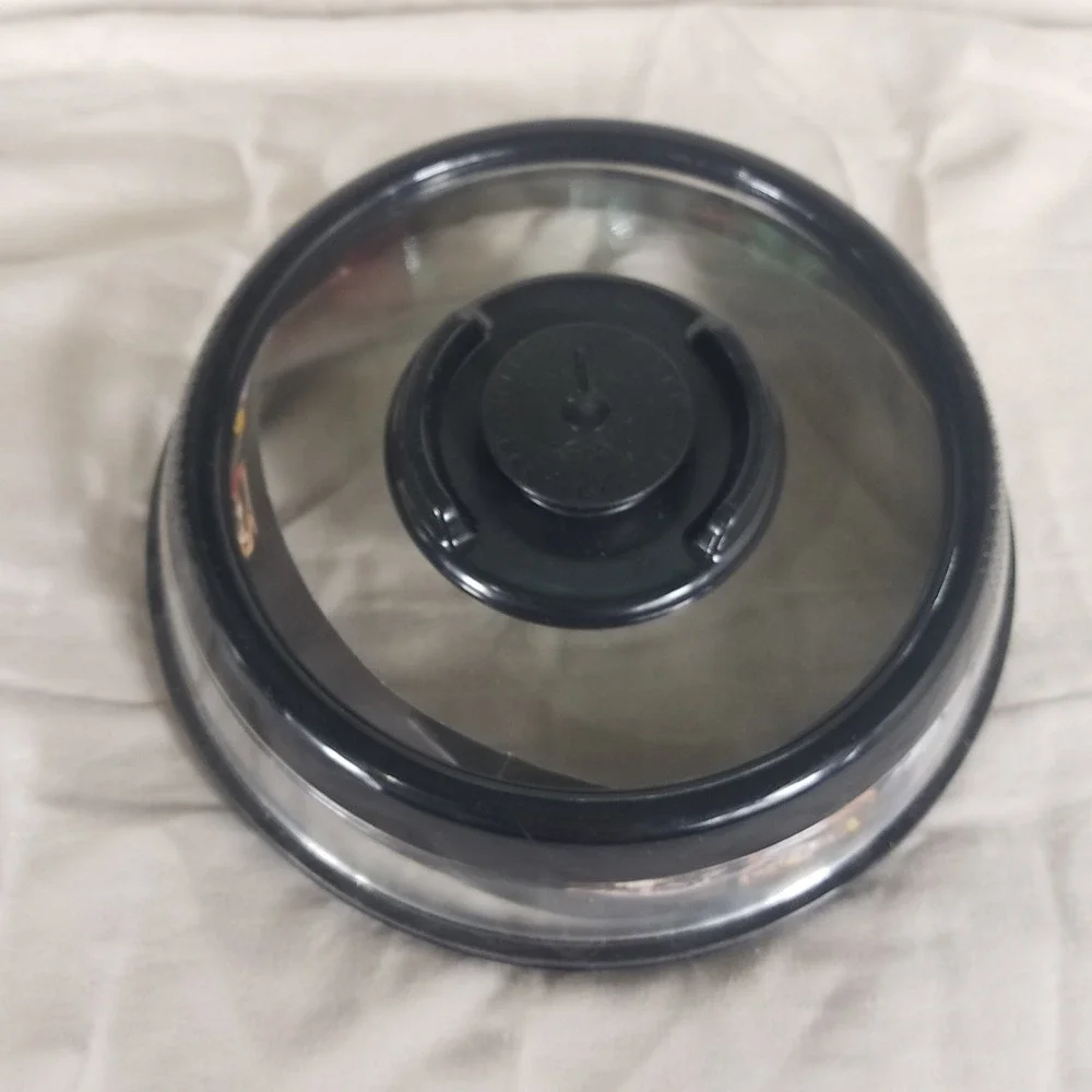Press Domed Sealer Lid Universal Black Vacuum New Airtight Pump Day Dial 10in